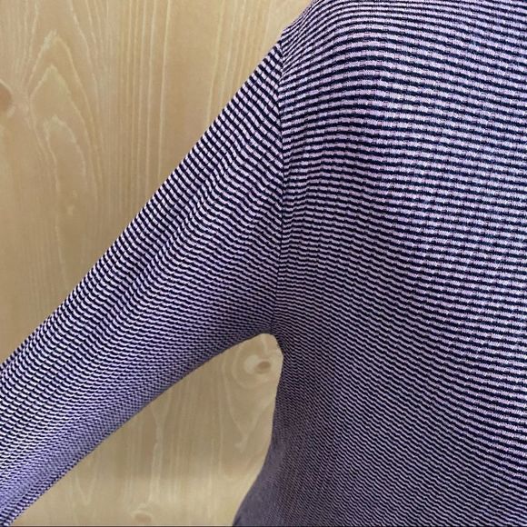 Anthropologie Postmark • Striped Ribbed Long Sleeve Turtleneck Top - Picture 4 of 9